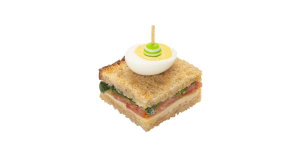 Croque-madame végétarien, pièce cocktail traiteur